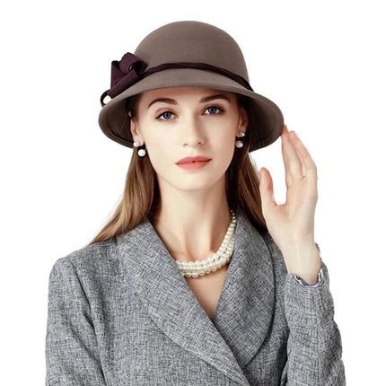 Chapeau cloche en feutre - Noir - M (56 - 58cm) | La boutique du chapeau