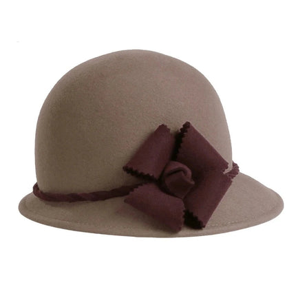 Chapeau cloche en feutre - Gris - M (56 - 58cm) | La boutique du chapeau