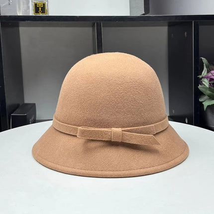 Chapeau cloche en feutre doux - Kaki - M (56 - 58cm) | La boutique du chapeau