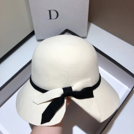 Chapeau cloche en laine australienne - Blanc - M (56 - 58cm) | La boutique du chapeau