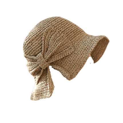 Chapeau cloche en paille - Brun - M (56 - 58cm) | La boutique du chapeau