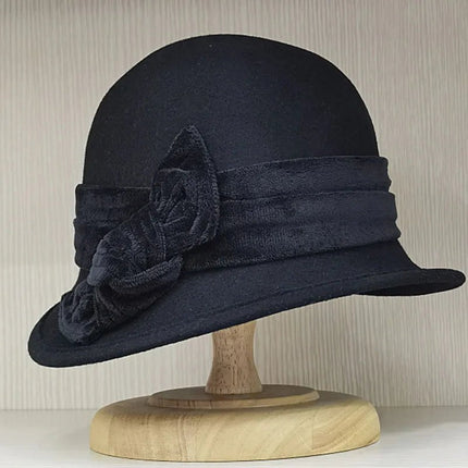 Chapeau cloche femme année 20 - Noir - M (56 - 58cm) | La boutique du chapeau