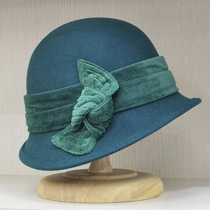 Chapeau cloche femme année 20 - Vert - M (56 - 58cm) | La boutique du chapeau