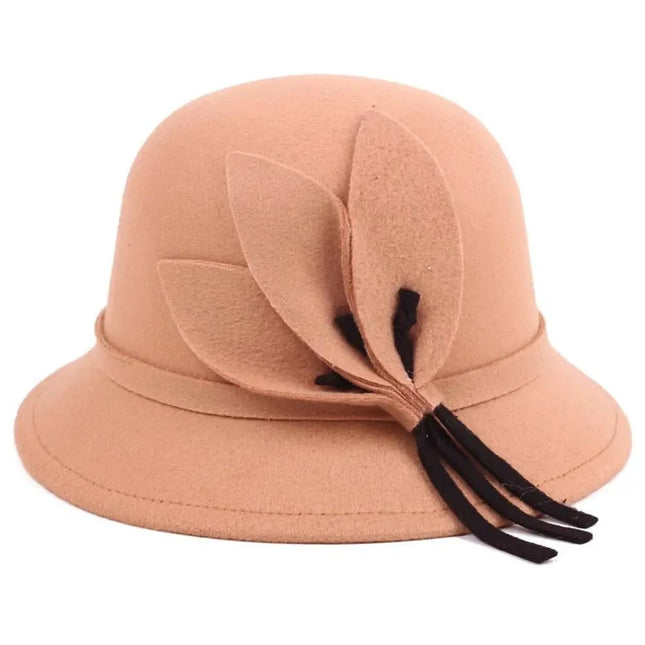 Chapeau cloche laine femme - Rose - M (56 - 58cm) | La boutique du chapeau