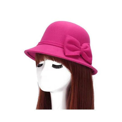 Chapeau cloche luxe - Rose - M (56 - 58cm) | La boutique du chapeau