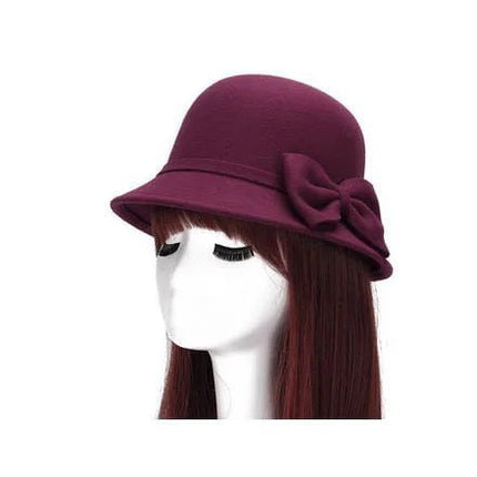 Chapeau cloche luxe - Bordeau - M (56 - 58cm) | La boutique du chapeau