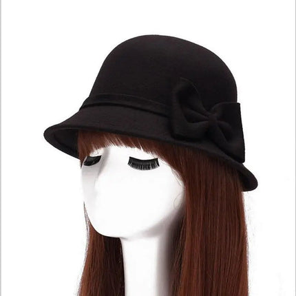 Chapeau cloche luxe - Noir - M (56 - 58cm) | La boutique du chapeau