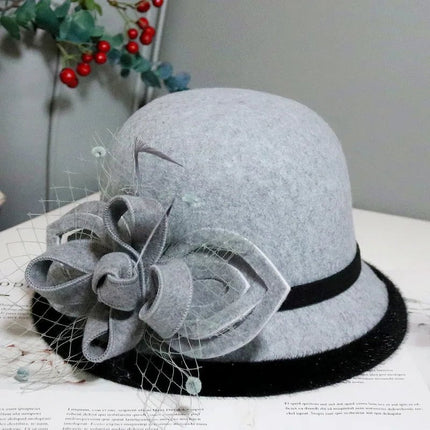Chapeau cloche pour mariage - Blanc - M (56 - 58cm) | La boutique du chapeau