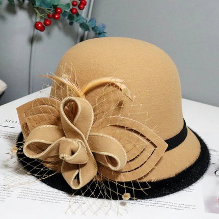 Chapeau cloche pour mariage - Blanc - M (56 - 58cm) | La boutique du chapeau