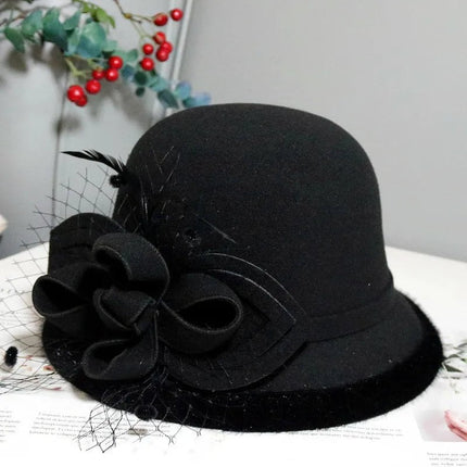 Chapeau cloche pour mariage - Blanc - M (56 - 58cm) | La boutique du chapeau