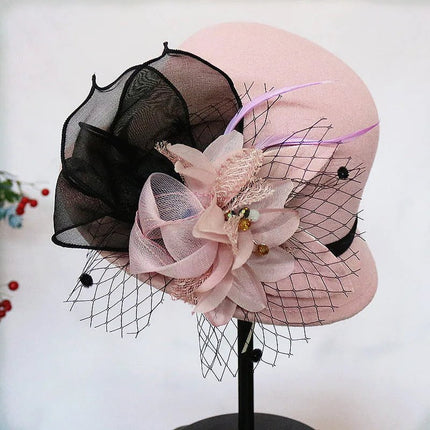 Chapeau cloche pour soirées - Violet - M (56 - 58cm) | La boutique du chapeau