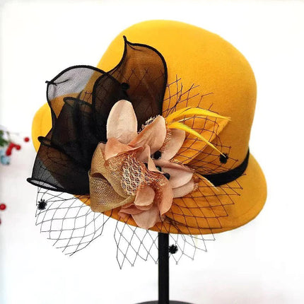 Chapeau cloche pour soirées - Marron - M (56 - 58cm) | La boutique du chapeau