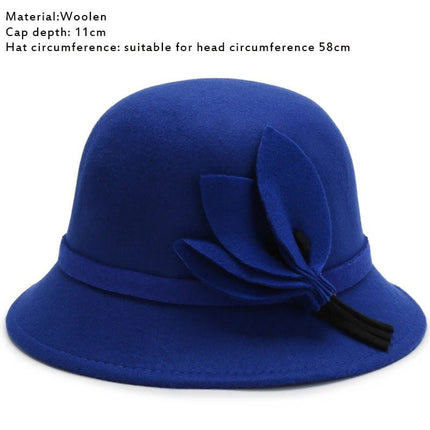 Chapeau cloche raffiné - Bleu - L (58 - 59cm) | La boutique du chapeau