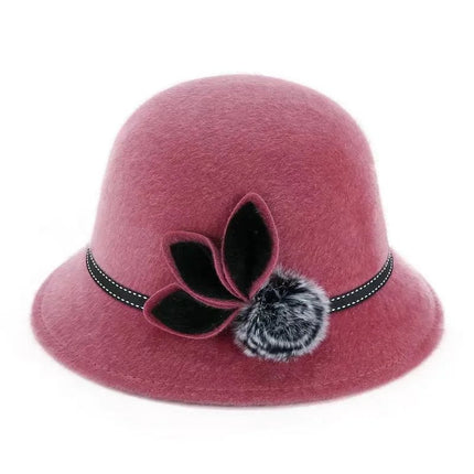 Chapeau cloche raffiné - Rose - L (58 - 59cm) | La boutique du chapeau