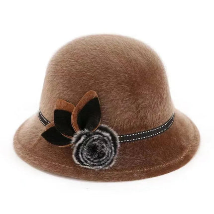 Chapeau cloche raffiné - Kaki 1 - L (58 - 59cm) | La boutique du chapeau