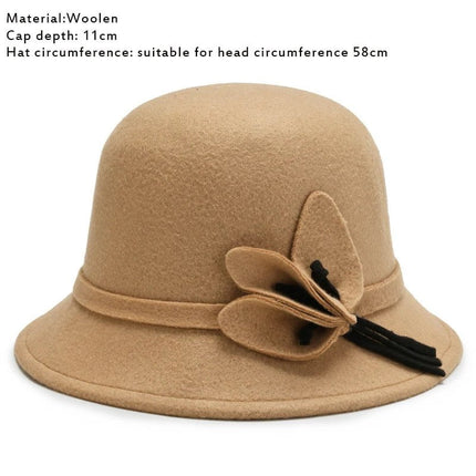 Chapeau cloche raffiné - Kaki - L (58 - 59cm) | La boutique du chapeau