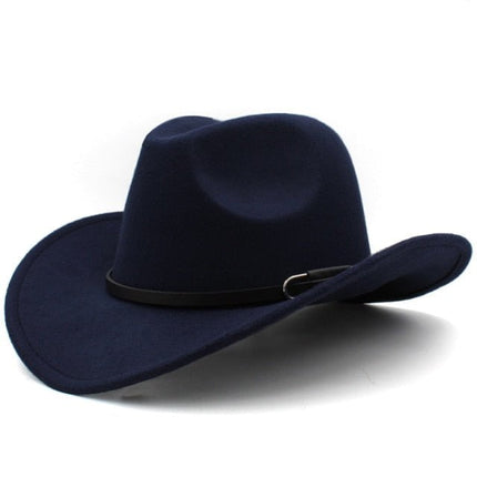 Chapeau Cow - Boy classique - Marine - M (56 - 58cm) | La boutique du chapeau