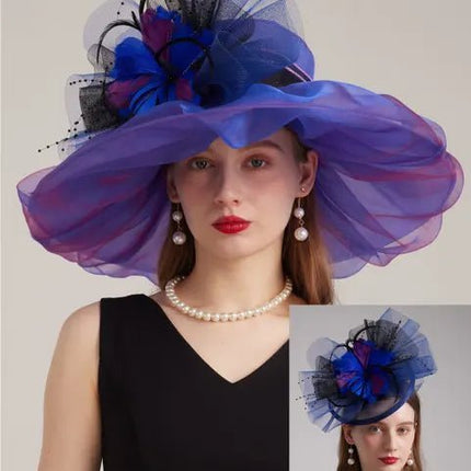 Chapeau de cérémonie charmant - Violet - M (56 - 58cm) | La boutique du chapeau