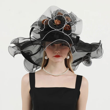 Chapeau de cérémonie chic - Noir - M (56 - 58cm) | La boutique du chapeau