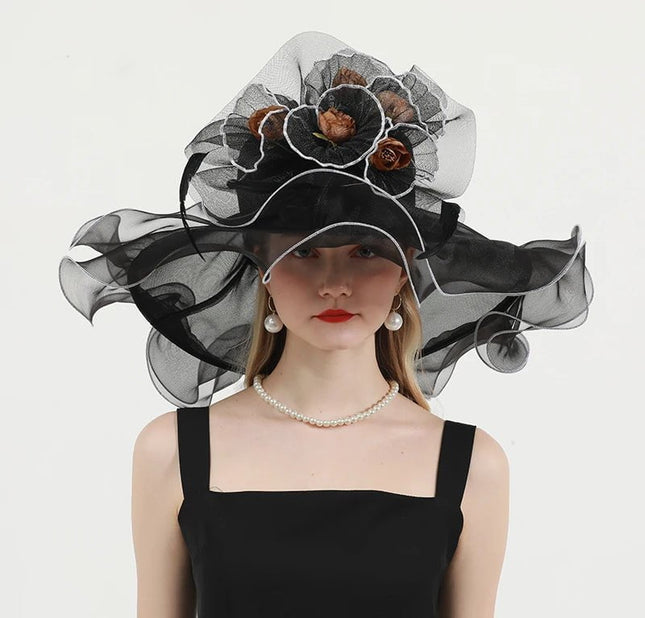 Chapeau de cérémonie chic - Noir - M (56 - 58cm) | La boutique du chapeau