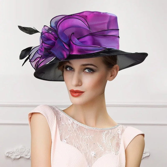 Chapeau de cérémonie chic - Violet - M (56 - 58cm) | La boutique du chapeau