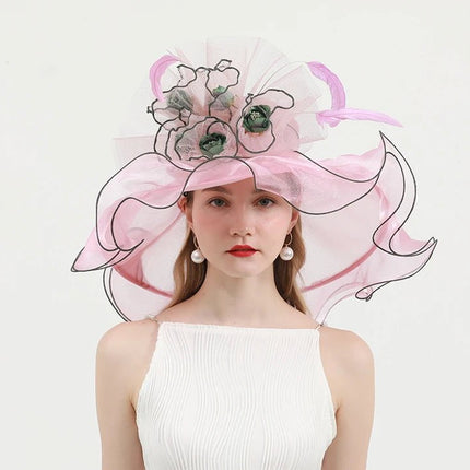 Chapeau de cérémonie chic - Rose 2 - M (56 - 58cm) | La boutique du chapeau