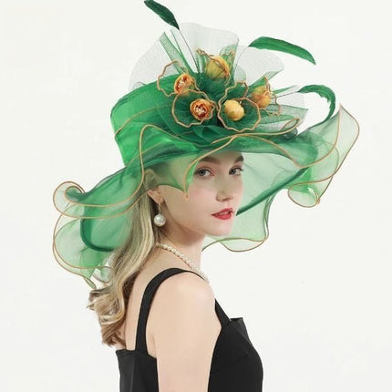 Chapeau de cérémonie chic - Rose/rouge - M (56 - 58cm) | La boutique du chapeau