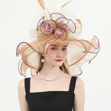 Chapeau de cérémonie chic - Rose/rouge - M (56 - 58cm) | La boutique du chapeau