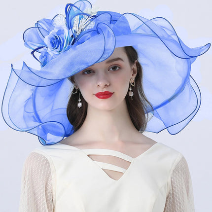 Chapeau de cérémonie distingué - Or/marron - M (56 - 58cm) | La boutique du chapeau