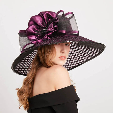 Chapeau de cérémonie élégant pour femme - Violet - M (56 - 58cm) | La boutique du chapeau