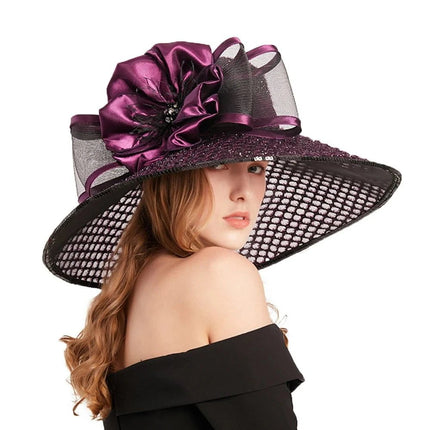 Chapeau de cérémonie élégant pour femme - Bordeau - M (56 - 58cm) | La boutique du chapeau