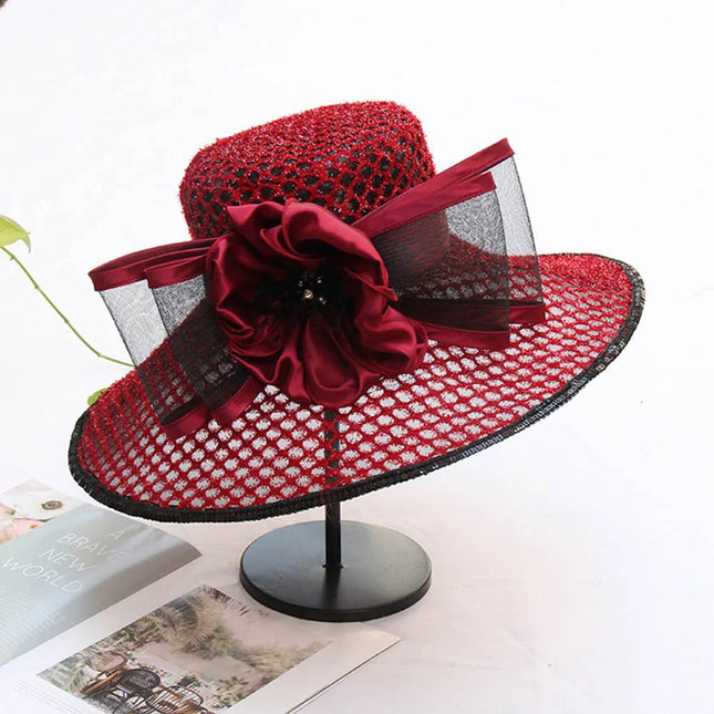 Chapeau de cérémonie élégant pour femme - Bordeau - M (56 - 58cm) | La boutique du chapeau