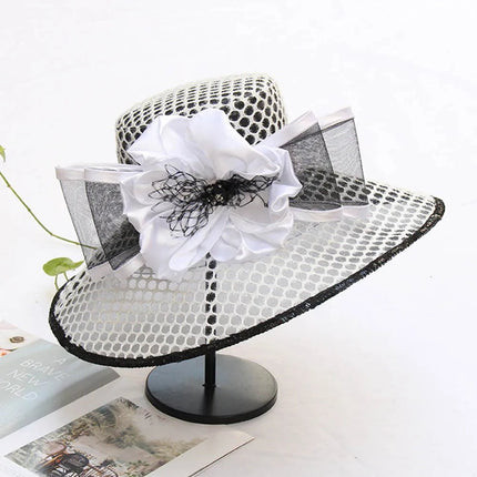 Chapeau de cérémonie élégant pour femme - Blanc - M (56 - 58cm) | La boutique du chapeau