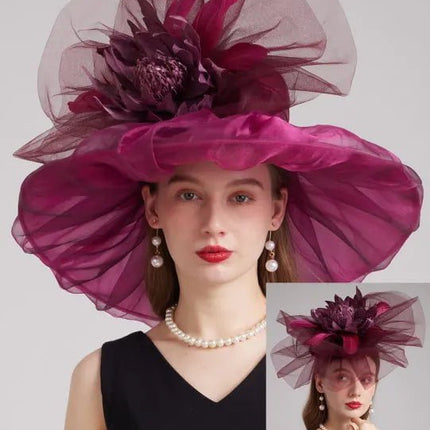 Chapeau de cérémonie féminin - Violet - M (56 - 58cm) | La boutique du chapeau