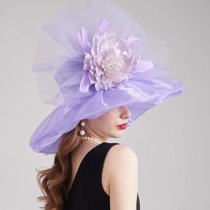 Chapeau de cérémonie féminin - Bleu - M (56 - 58cm) | La boutique du chapeau