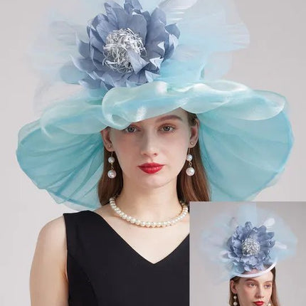 Chapeau de cérémonie féminin - Bleu - M (56 - 58cm) | La boutique du chapeau