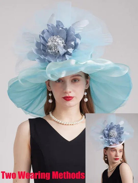 Chapeau de cérémonie féminin - Bleu - M (56 - 58cm) | La boutique du chapeau