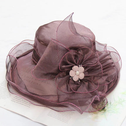 Chapeau de cérémonie glamour - Violet 2 - M (56 - 58cm) | La boutique du chapeau