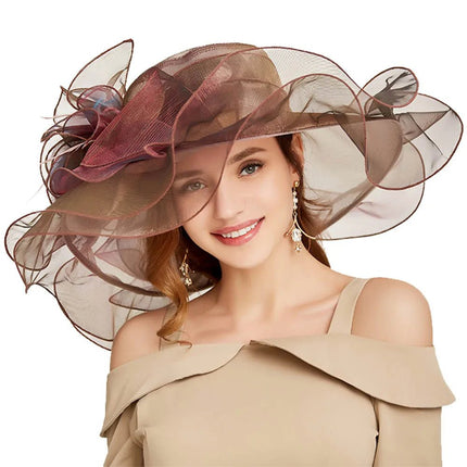 Chapeau de cérémonie intemporel - Bordeau - M (56 - 58cm) | La boutique du chapeau