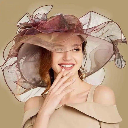 Chapeau de cérémonie original - Bordeau - M (56 - 58cm) | La boutique du chapeau