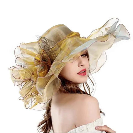 Chapeau de cérémonie original - Or - M (56 - 58cm) | La boutique du chapeau