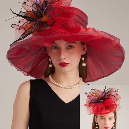 Chapeau de cérémonie romantique - Jaune - M (56 - 58cm) | La boutique du chapeau