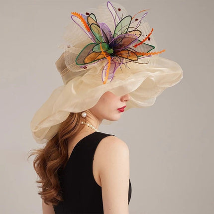 Chapeau de cérémonie romantique - Violet - M (56 - 58cm) | La boutique du chapeau