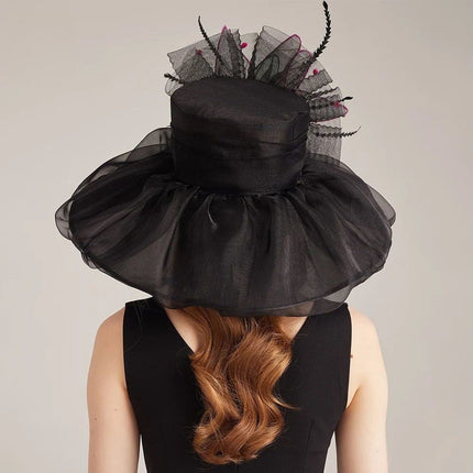 Chapeau de cérémonie romantique - Violet - M (56 - 58cm) | La boutique du chapeau