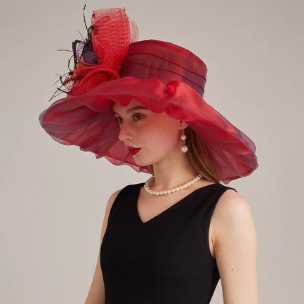 Chapeau de cérémonie romantique - Noir - M (56 - 58cm) | La boutique du chapeau