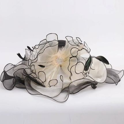 Chapeau de cérémonie sophistiqué - Beige - M (56 - 58cm) | La boutique du chapeau