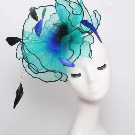 Chapeau de cérémonie sophistiqué - Turquoise - M (56 - 58cm) | La boutique du chapeau