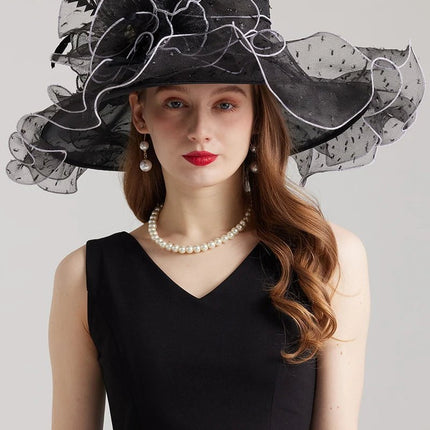 Chapeau de cérémonie stylé - Noir - M (56 - 58cm) | La boutique du chapeau