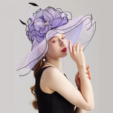 Chapeau de cérémonie stylé - Rose - M (56 - 58cm) | La boutique du chapeau