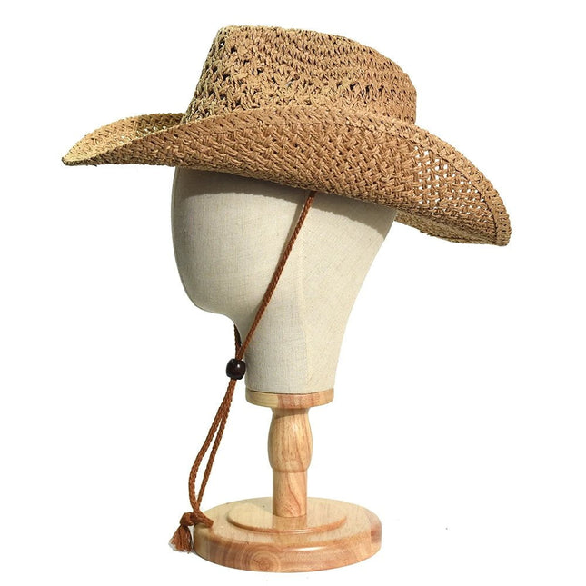 Chapeau de Cowboy en paille souple - Khaki - M (56 - 58cm) | La boutique du chapeau